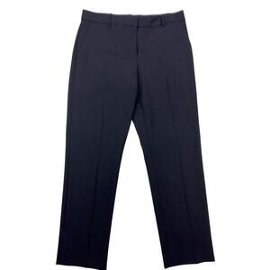 Theory Wool Trecca 2 Slim Straight Classic Ankle Dress Pants Black Size US 4